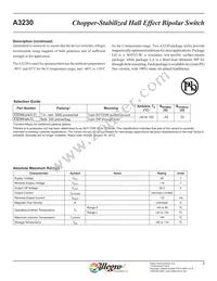 A3230LLHLT-T Datasheet Page 3