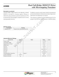 A3986SLDTR-T Datasheet Page 3