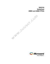 A42MX09-PQ144 Datasheet Cover