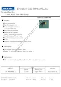 A593B/2UY/S530-A3 Datasheet Cover