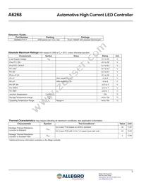 A6268KLPTR-T Datasheet Page 2