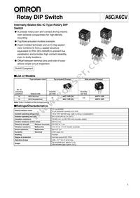 A6CV-16R Datasheet Cover