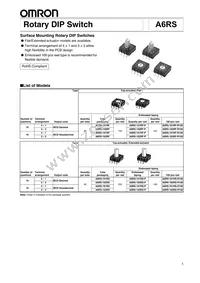 A6RS-101RF Datasheet Cover