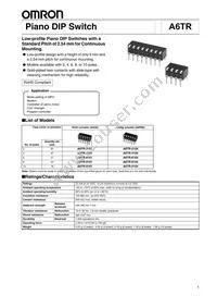 A6TR-0101 Datasheet Cover