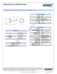 A758BG227M0JAAE018 Datasheet Cover