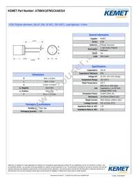 A758KK187M1CAAE014 Datasheet Cover