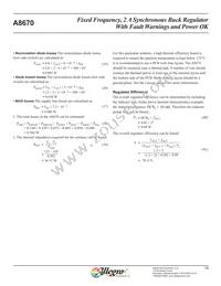 A8670EESTR-T Datasheet Page 19