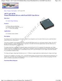 A8738EEJTR-T Datasheet Cover