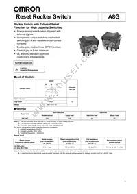 A8G-107-1-24 Datasheet Cover