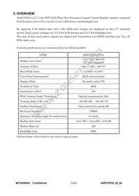 AA057VF02 Datasheet Page 4