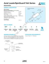 AA105C104K4R Datasheet Cover