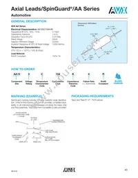 AA105C104K4R Datasheet Page 2