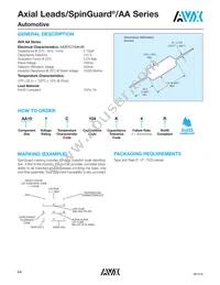 AA105C104K4R Datasheet Page 3