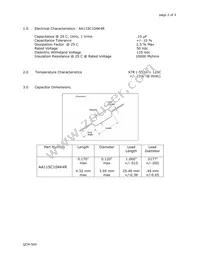 AA115C104K4R Datasheet Page 2