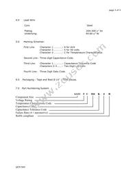 AA115C104K4R Datasheet Page 3