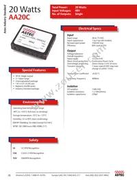 AA20C-048L-033S-M1 Datasheet Cover