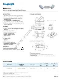 AA2810ACGSK Datasheet Cover