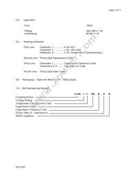 AA301C104K4R Datasheet Page 3