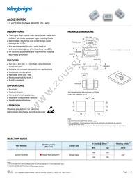 AA3021SURSK Datasheet Cover