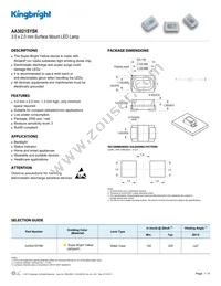 AA3021SYSK Datasheet Cover