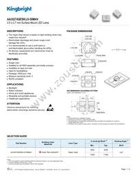 AA3527ASESK/J3-50MAV Datasheet Cover