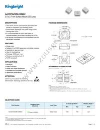 AA3527AZGSK-30MAV Datasheet Cover