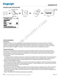 AA3528AVU/AYS Datasheet Page 4