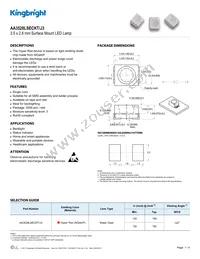 AA3528LSECKT/J3 Datasheet Cover