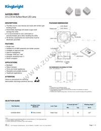 AA3528LVBS/D Datasheet Cover