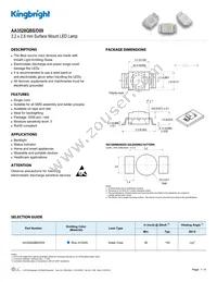 AA3528QBS/D09 Datasheet Cover