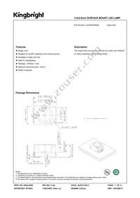 AA3528SURSK Datasheet Cover