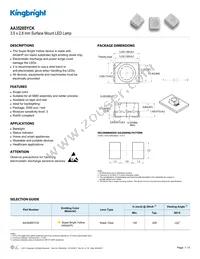 AA3528SYCK Datasheet Cover