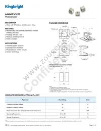 AA4040P3C-P22 Datasheet Cover