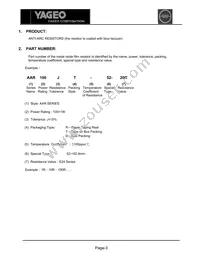 AAR100JR-73-10R Datasheet Page 3