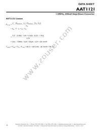 AAT1121IPS-0.6-T1 Datasheet Page 16