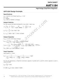 AAT1184ITP-0.6-T1 Datasheet Page 16