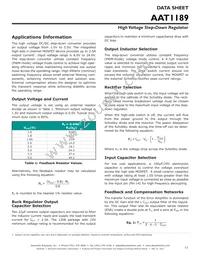 AAT1189IRN-0.6-T1 Datasheet Page 11