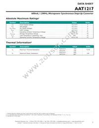 AAT1217IGU-3.3-T1 Datasheet Page 3