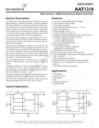 AAT1218IWP-5.0-T1 Datasheet Cover