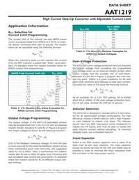 AAT1219IWP-1-1.2-T1 Datasheet Page 11