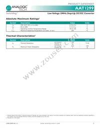 AAT1299IOQ-3.3-T1 Datasheet Page 3