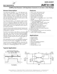 AAT2113BIXS-0.6-T1 Datasheet Cover