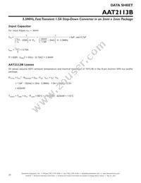 AAT2113BIXS-0.6-T1 Datasheet Page 20