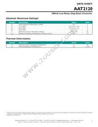 AAT2120IES-0.6-T1 Datasheet Page 3