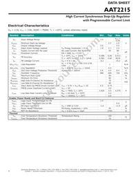 AAT2215IWP-T1 Datasheet Page 4