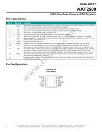 AAT2500IWP-AW-T1 Datasheet Page 2