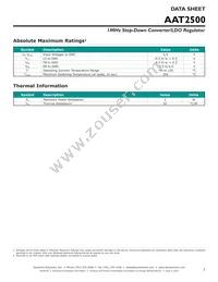AAT2500IWP-AW-T1 Datasheet Page 3