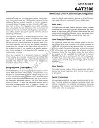 AAT2500IWP-AW-T1 Datasheet Page 13