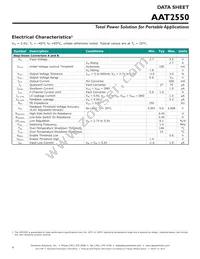 AAT2550ISK-CAA-T1 Datasheet Page 4