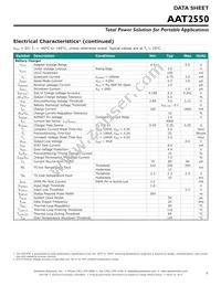 AAT2550ISK-CAA-T1 Datasheet Page 5